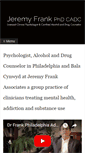 Mobile Screenshot of jeremyfrankphd.com